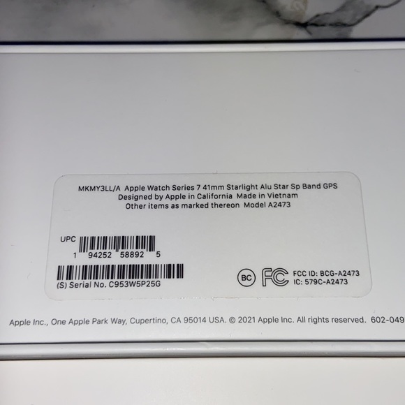 ⭐️BUNDLE⌚️Apple Watch Series 7 [GPS 41mm] in Starlight w/ 6 bands - Picture 11 of 13